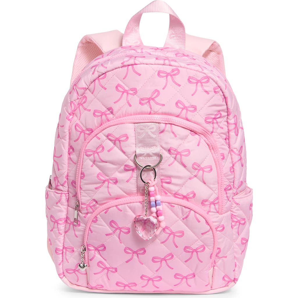 Omg Accessories Kids' Large Bow Quilted Backpack In Lollipop