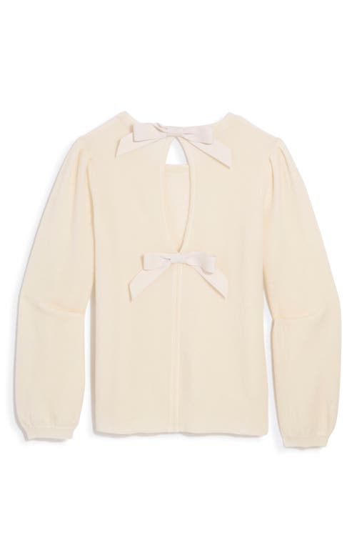 Vineyard Vines Bow Back Merino Wool Blend Sweater In Neutral