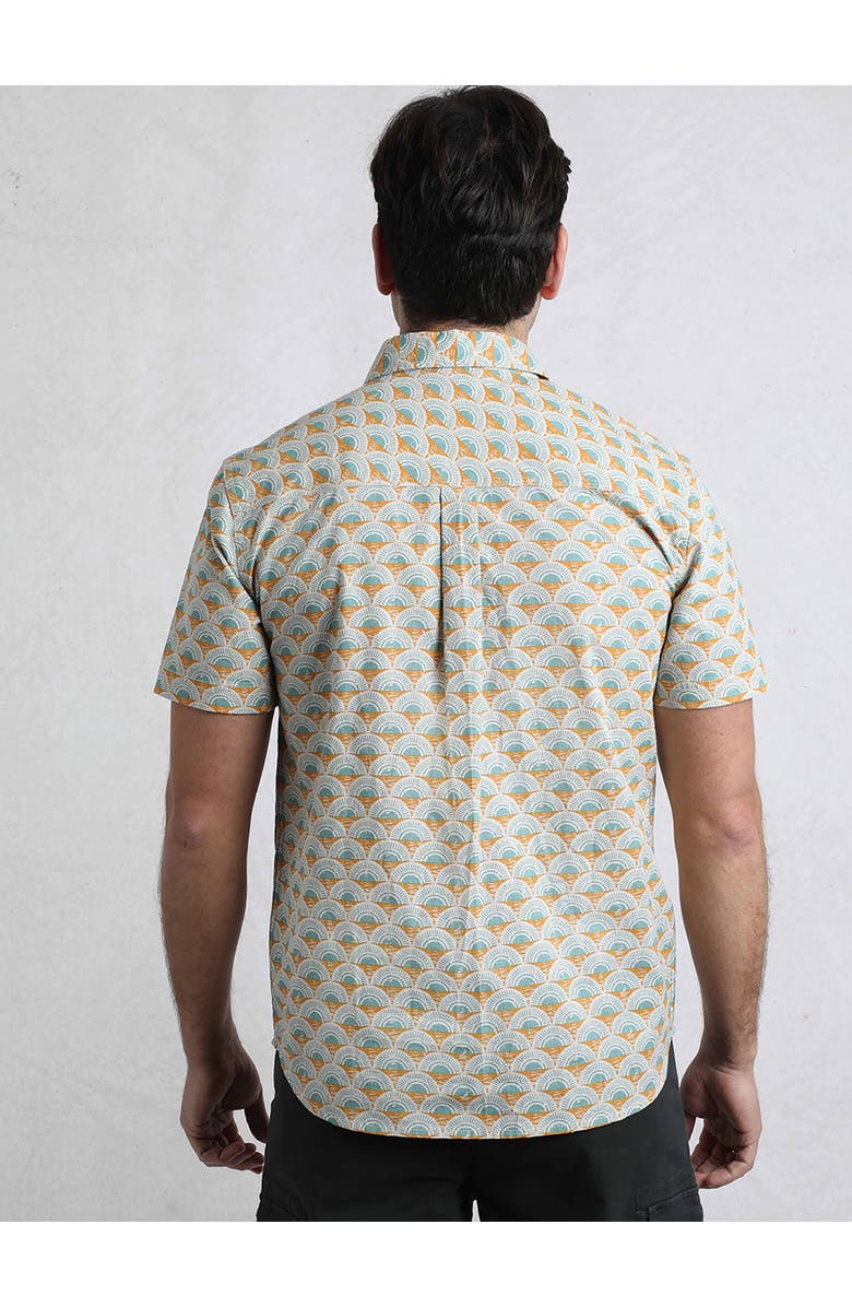 Weird Fish Faraway Printed Shirt, Alternate, color, Caramel