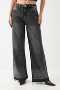 MissPap Diamante Embellished Straight Leg Jeans
