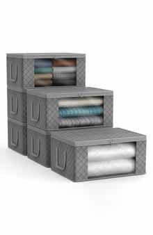 Set of 6 Foldable Storage Bins