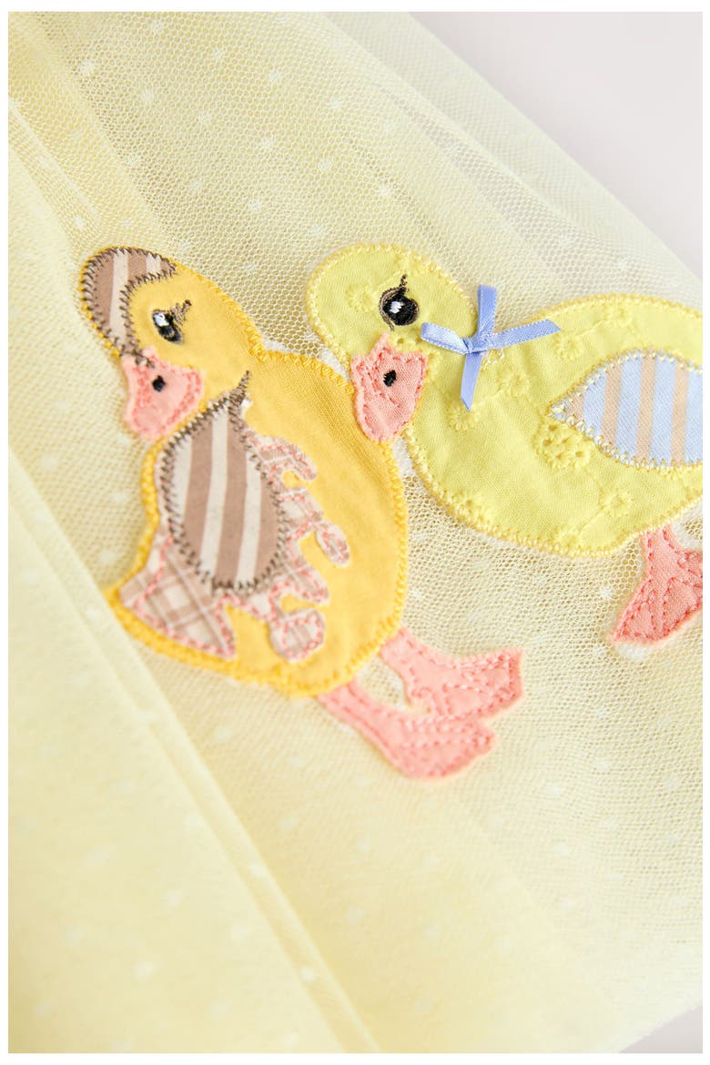 Kids' Tulle Skirt Appliqué Dress, Alternate, color, YELLOW