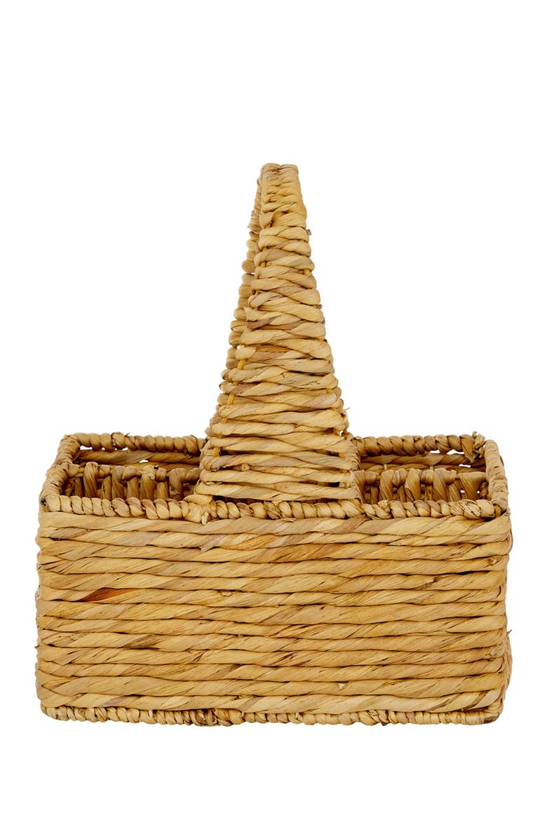 GINGER BIRCH STUDIO Brown Dried Plant Material Coastal Storage Basket, Alternate, color,