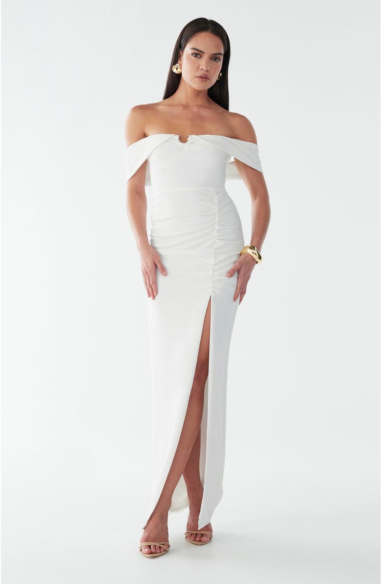 BWLDR Serena Maxi Dress, Main, color, White