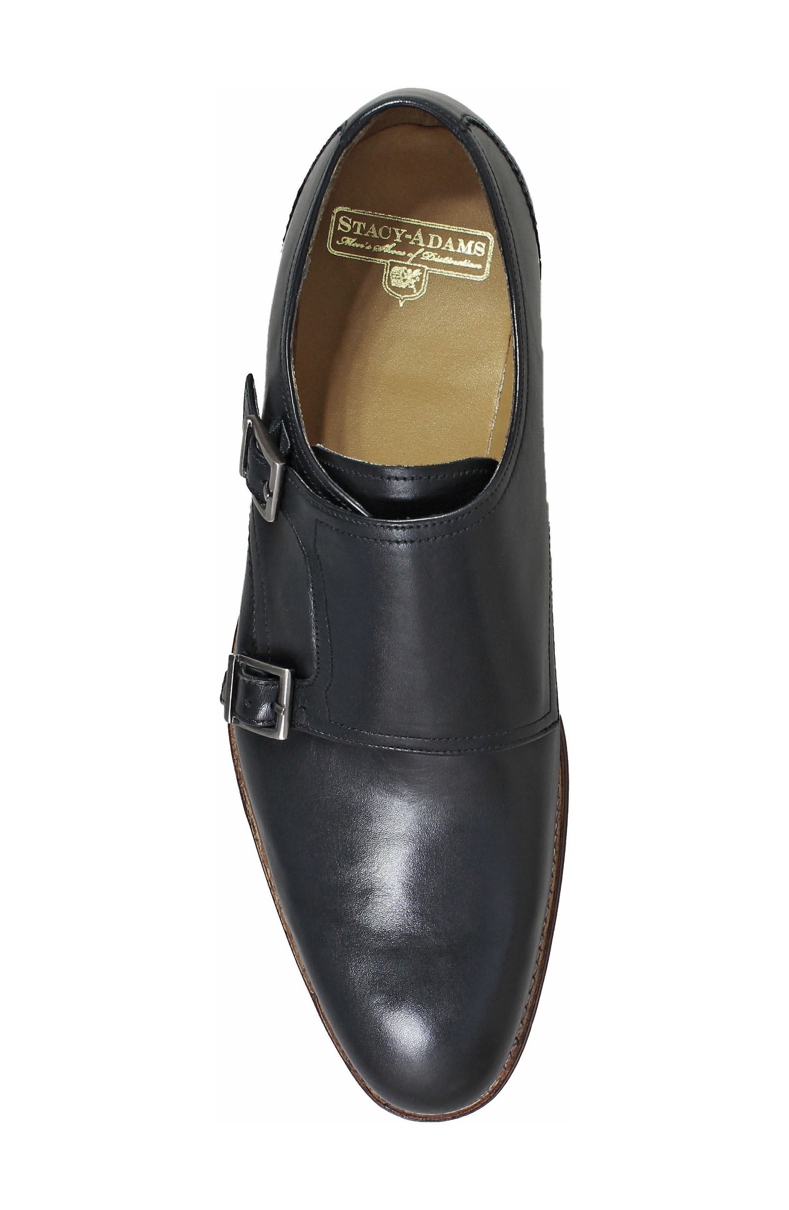 Stacy Adams M2 Plain Toe Double Strap Monk Shoe, Alternate, color, 