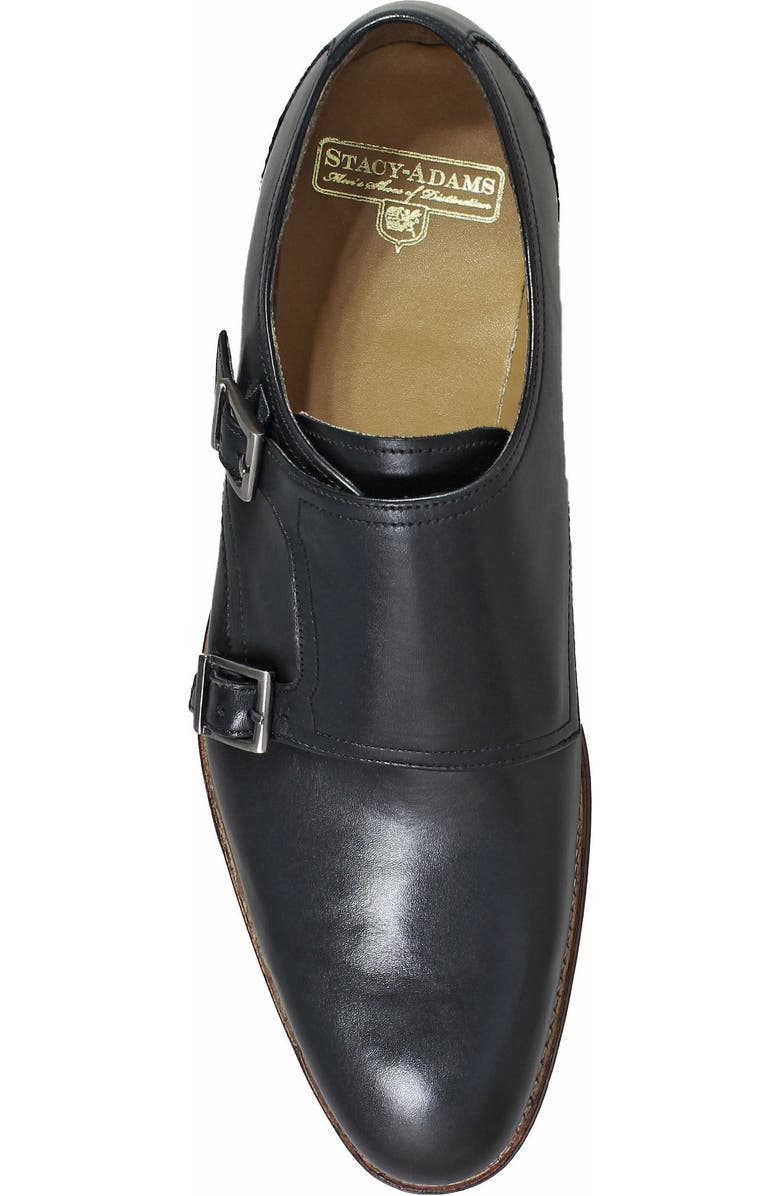 Stacy Adams M2 Plain Toe Double Strap Monk Shoe, Alternate, color,