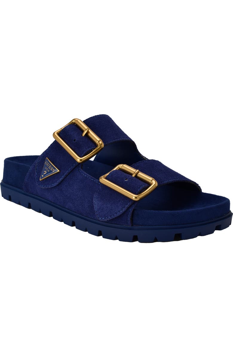 GUESS Fasten Sandal, Main, color, Medium Blue 420