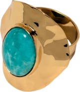ARGENTO VIVO Amazonite Cabochon Statement Ring