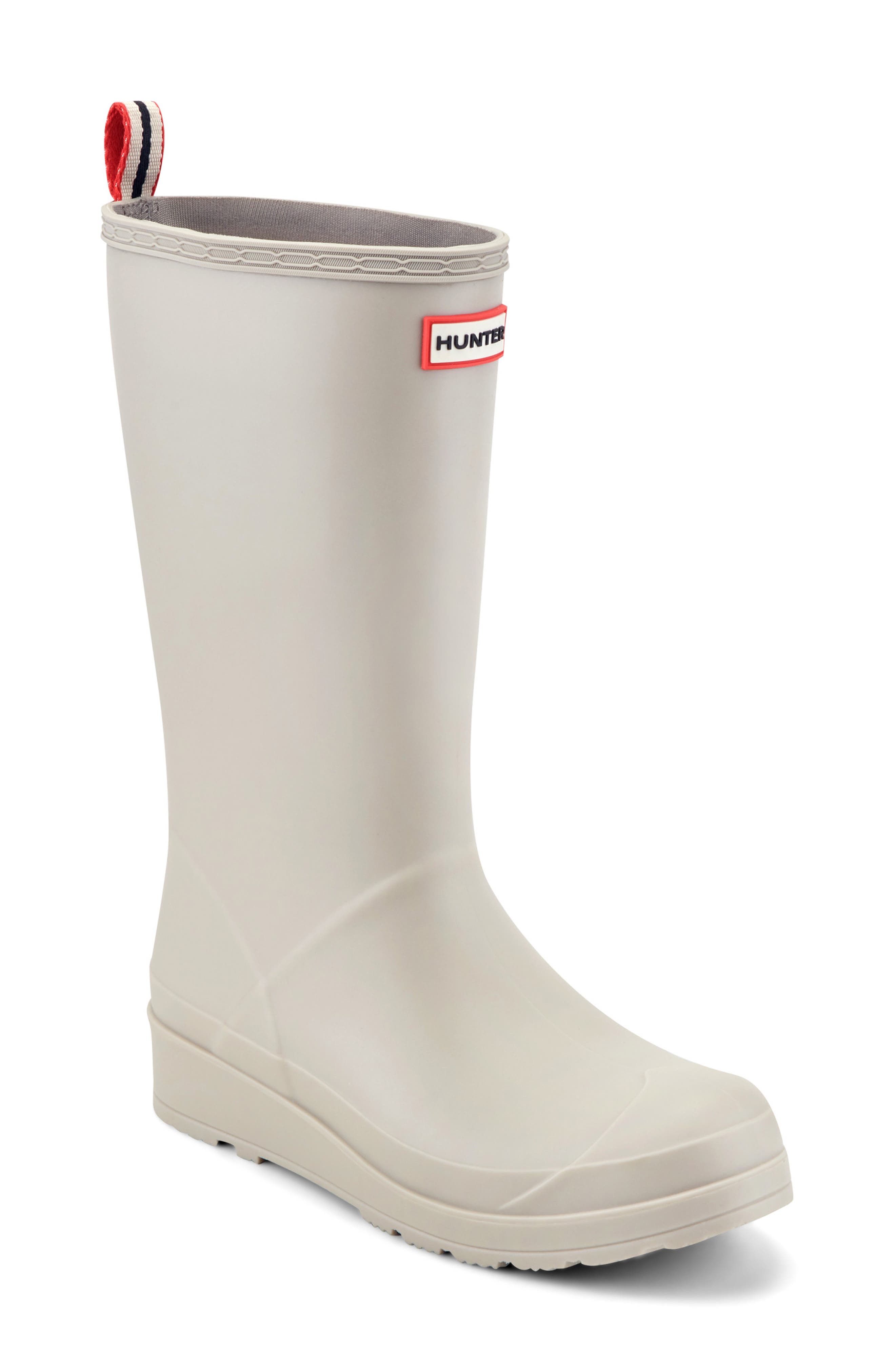 PLAY Tall Waterproof Rain Boot, Main, color, LIGHT GRAY 050