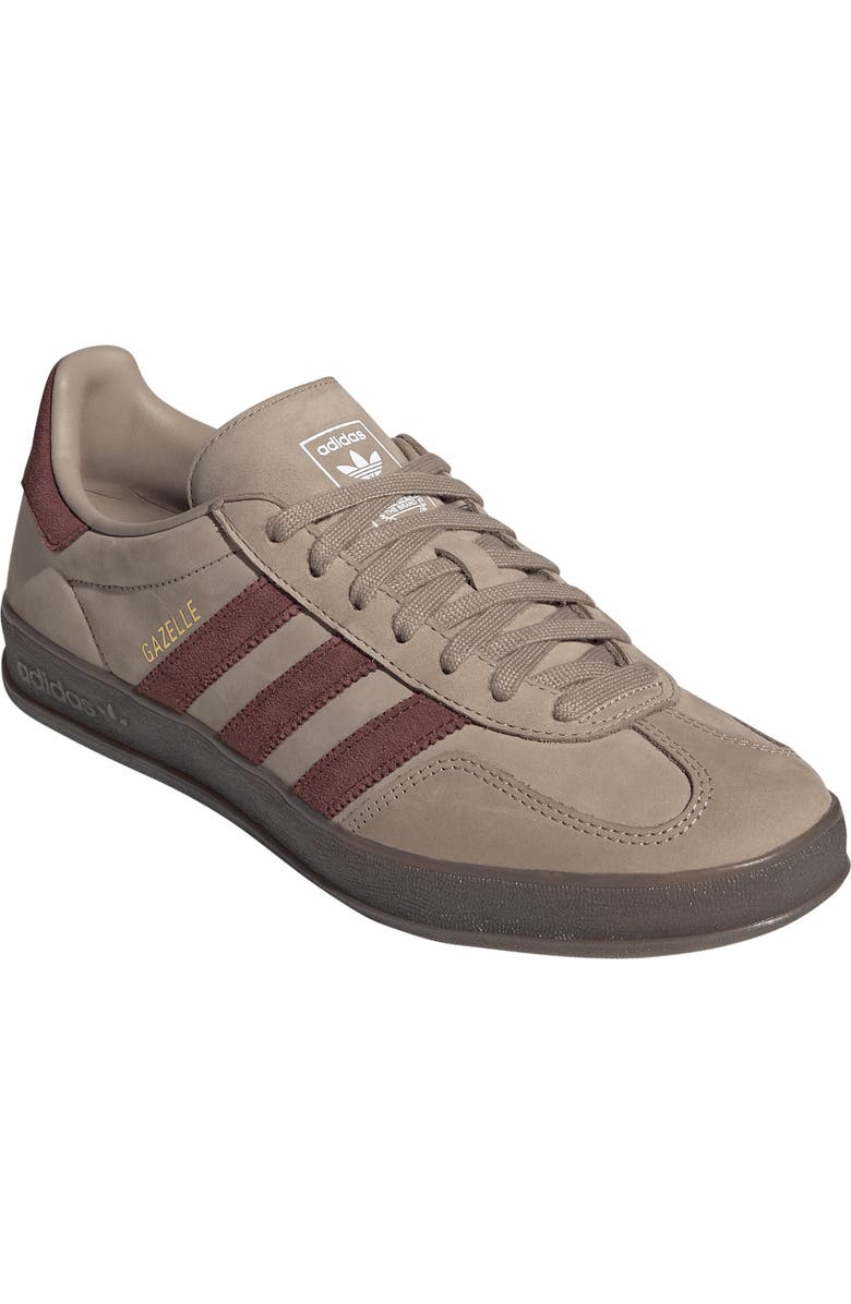 adidas Gazelle Indoor Sneaker, Main, color, Trace Khaki/ Fox Brown/ White