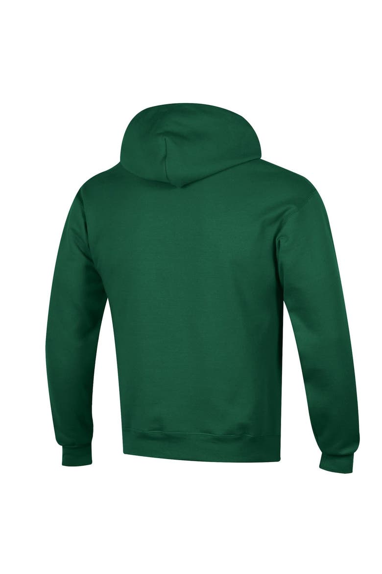 Men's Champion  Green Tulane Green Wave Basic Arch Fleece Pullover Hoodie, Alternate, color, Green