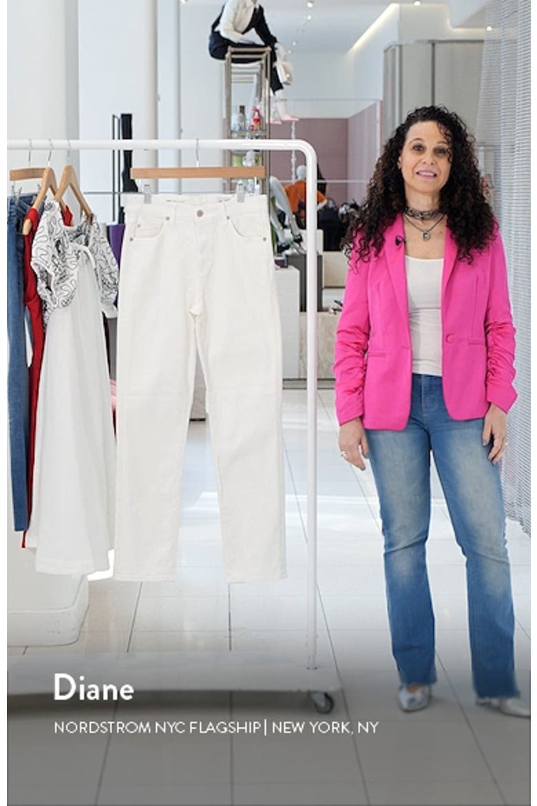 Saige High Waist Straight Leg Jeans video