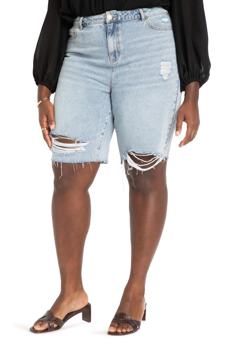 City Shorts, Main, color, LIGHT WASH