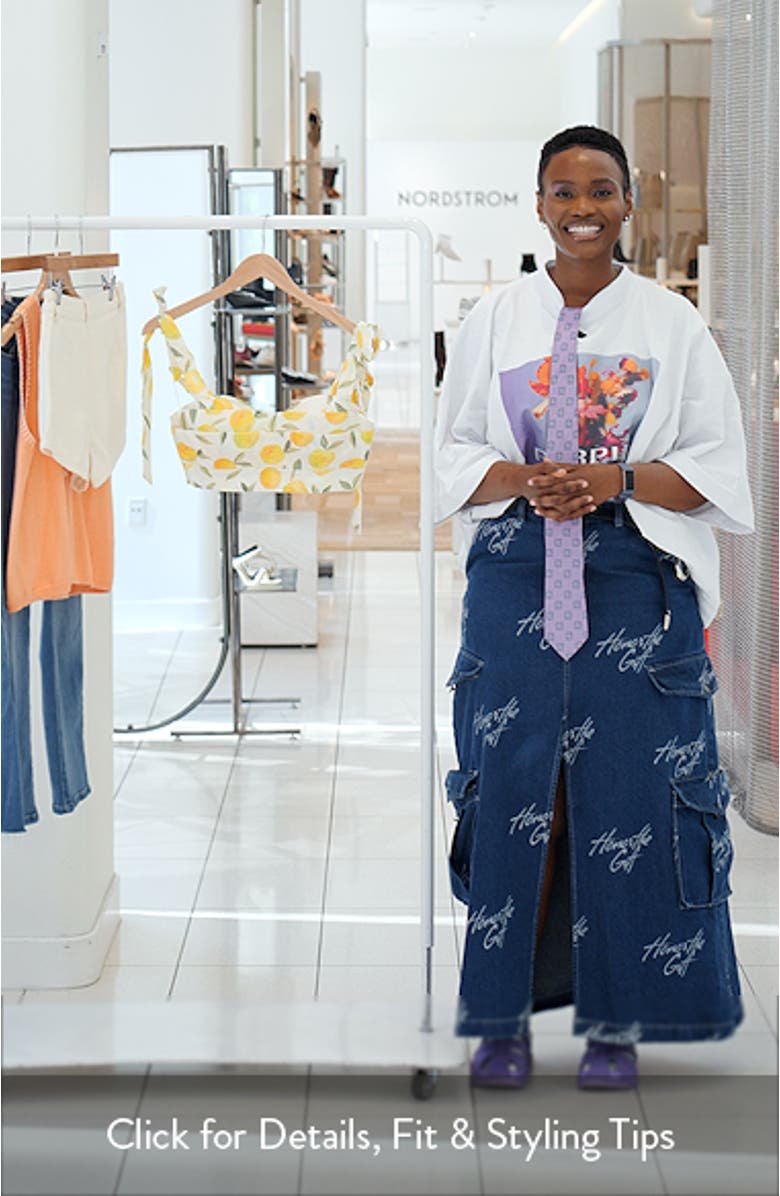 Myria Lemon Print Crop Top, sales video thumbnail