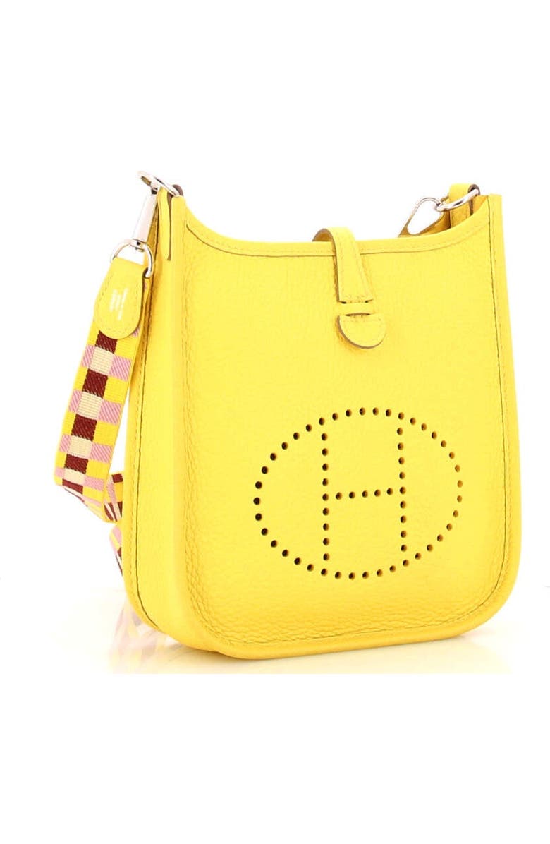 Pre-Owned Hermes Evelyne Bag Gen III Clemence TPM, Alternate, color, Lime