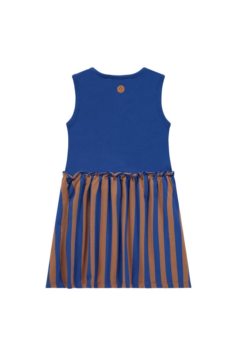 Mixed Media Tank Dress, Alternate, color, Cobalt