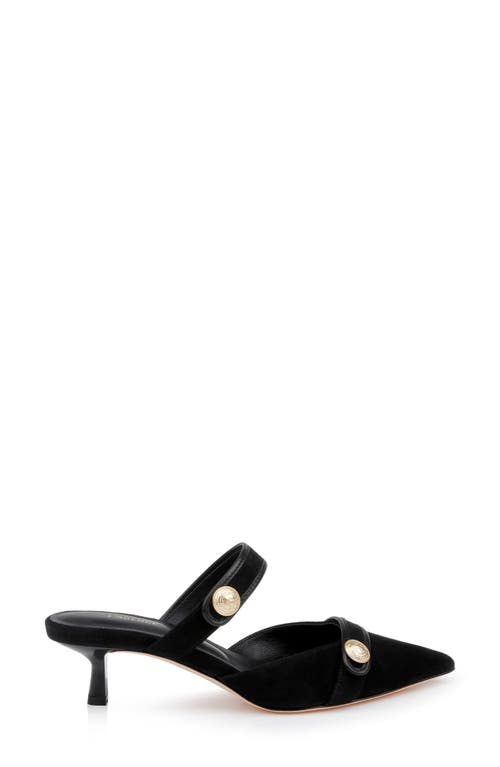 L AGENCE L'AGENCE GILLIANE MARY JANE POINTED TOE KITTEN HEEL MULE 