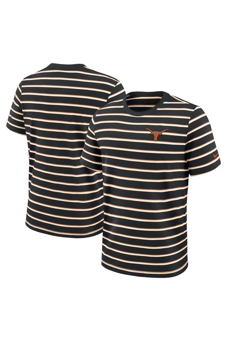 Men's Nike Black Texas Longhorns Athletic Prep Legacy Summit Stripe T-Shirt, Alternate, color, Black