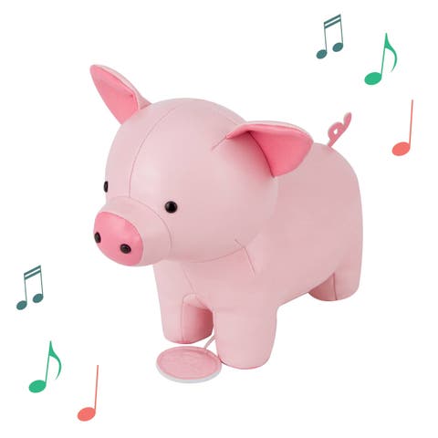 Musical Animals - Pig, Plush Baby Music Box, Nursery Toy