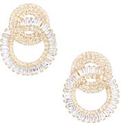 Tasha Crystal Pavè Open Ring Drop Earrings