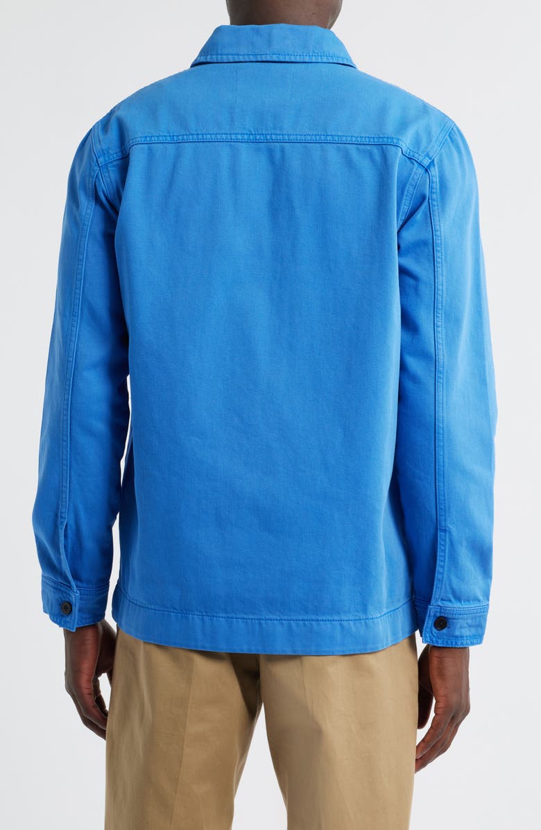 NN07 1874 Ollie Organic Cotton Denim Button-Up Overshirt, Alternate, color, Blue Quartz