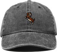 Dalix Dachshund Embroidered Dad Cap