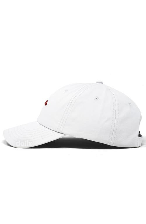 Dalix Lil Strawberry Dad Cap In White