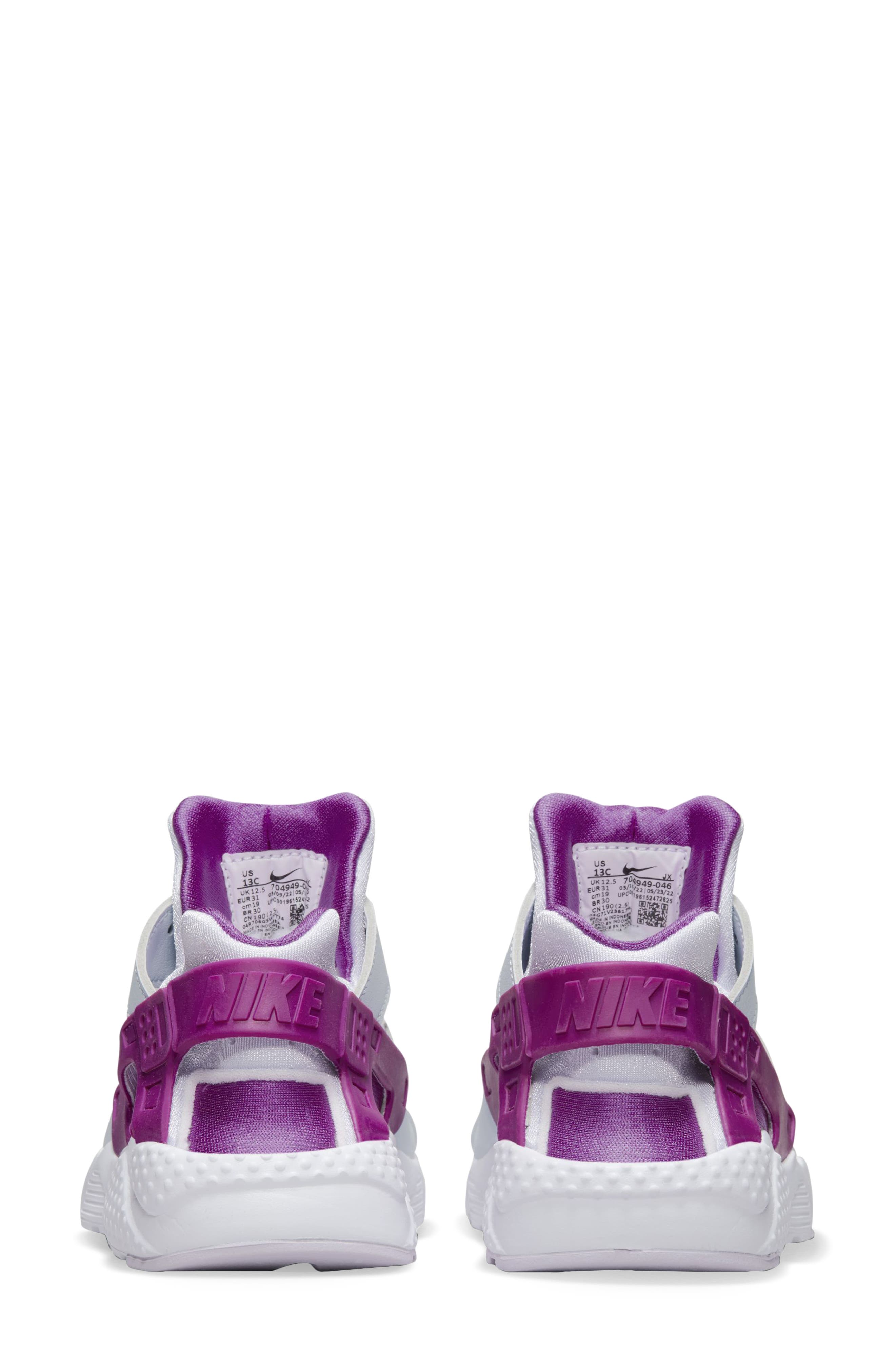 Air Huarache Sneaker, Alternate, color, PLATINUM/ VIOLET/ COPPER