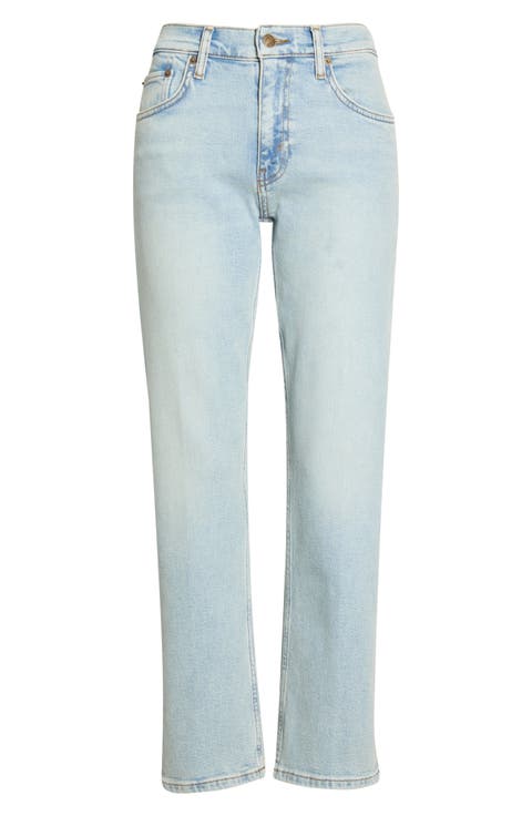 Blondie Mid Rise Ankle Straight Leg Jeans