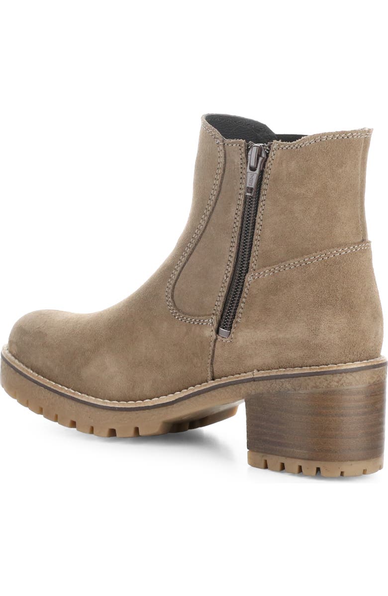 Bos. & Co. Mercy Waterproof Zip Bootie, Alternate, color, Taupe Suede