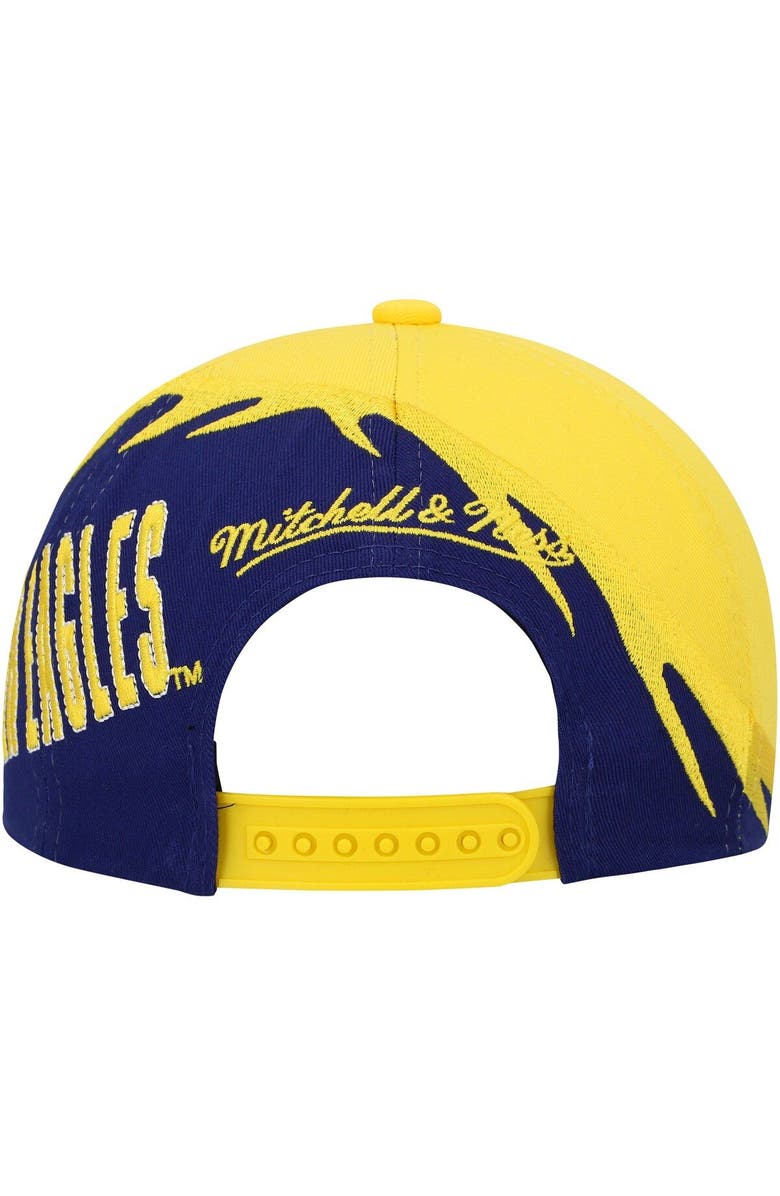 Mitchell & Ness Youth Mitchell & Ness Gold/Blue Marquette Golden Eagles Spiral Snapback Hat, Alternate, color, Gold