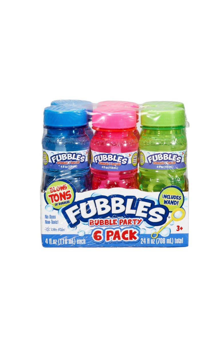 Little Kids Kids Fubbles Bubbles 6 Pack, Main, color, Multicolored