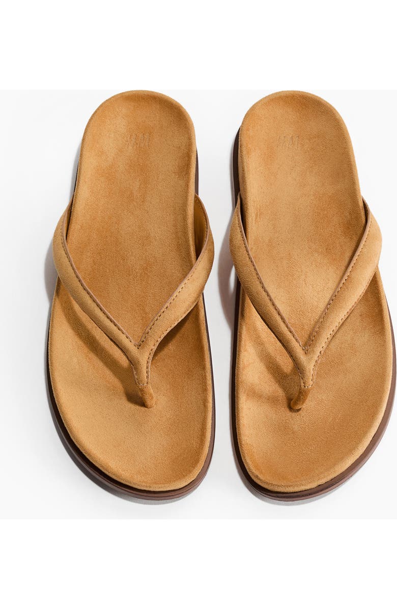 H&M Footbed Flip-flops, Main, color, Mustard Yellow