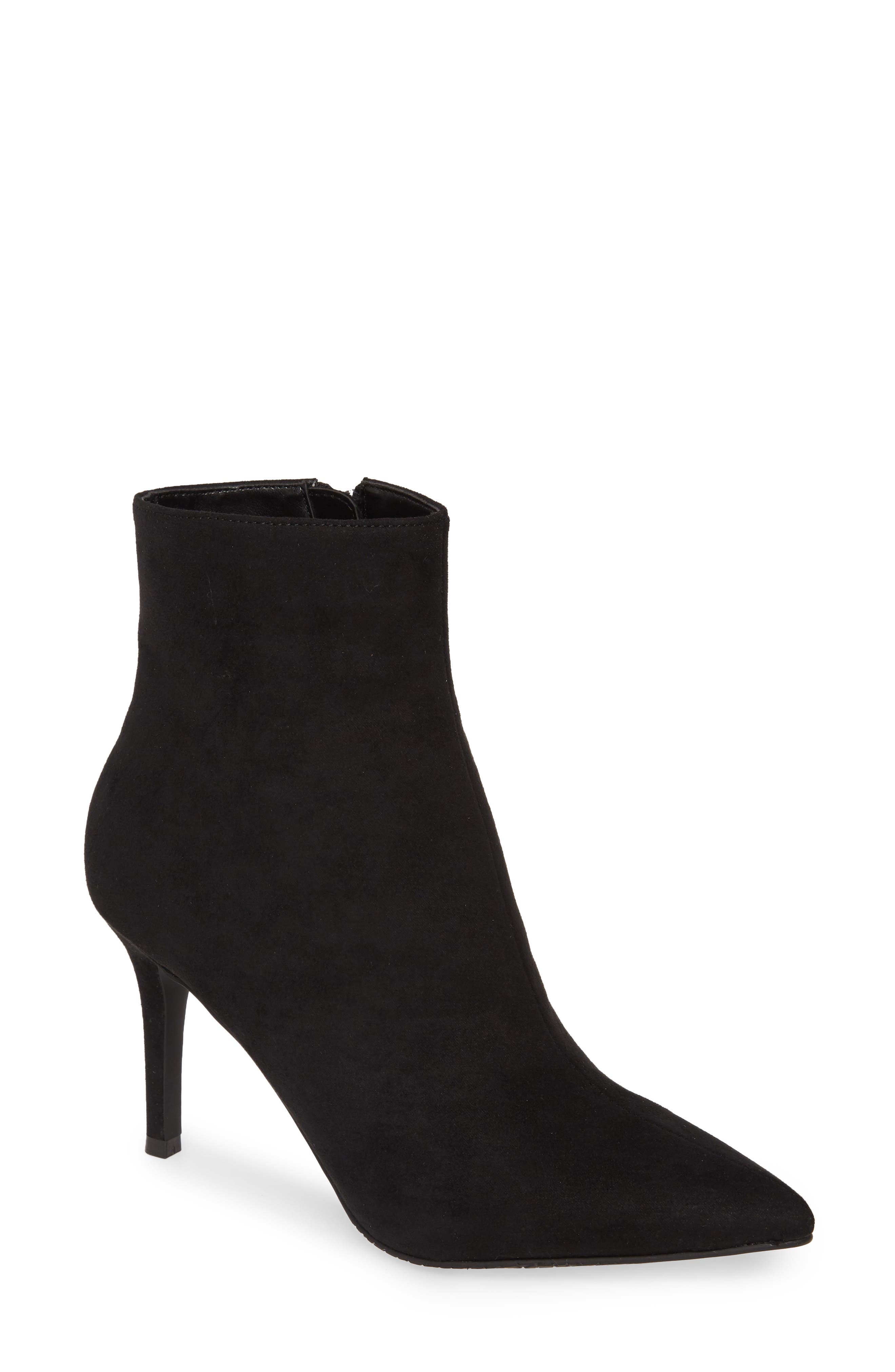 Maisie Bootie, Main, color, BLACK FAUX SUEDE