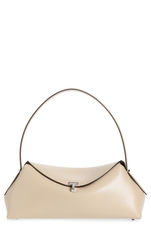 T-Lock Leather Shoulder Bag