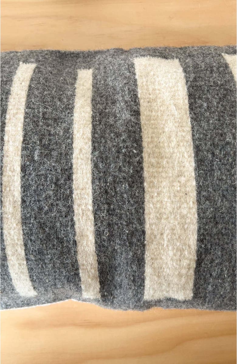 Loom Imports Lumbar Pillow No. 2, Alternate, color, Grey, White