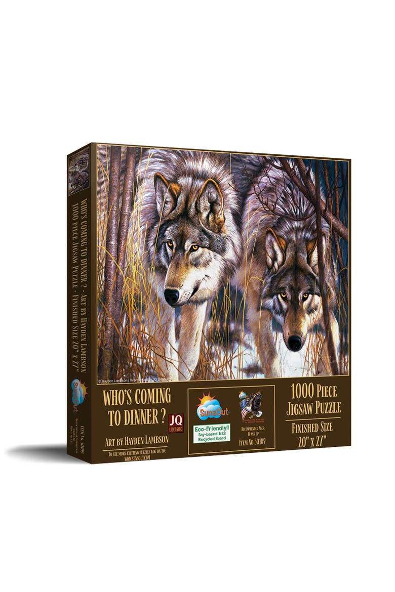 Whos Coming to Dinner 1000 piece Jigsaw Puzzle for Adults, Main, color, Multicolor