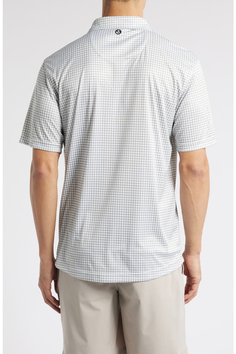 Tanner Geo Print Performance Golf Polo, Alternate, color, OLIVE