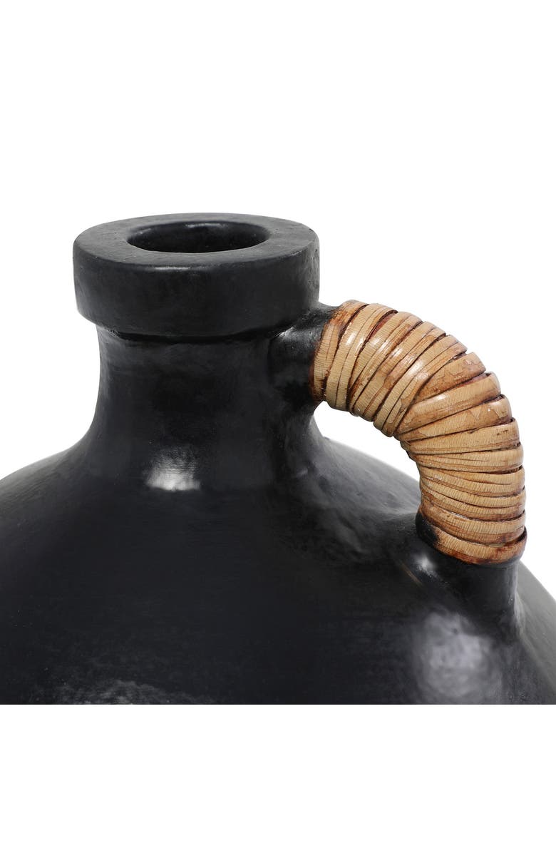 GINGER BIRCH STUDIO Terracotta Rattan Wrapped Jug Vase, Alternate, color, 