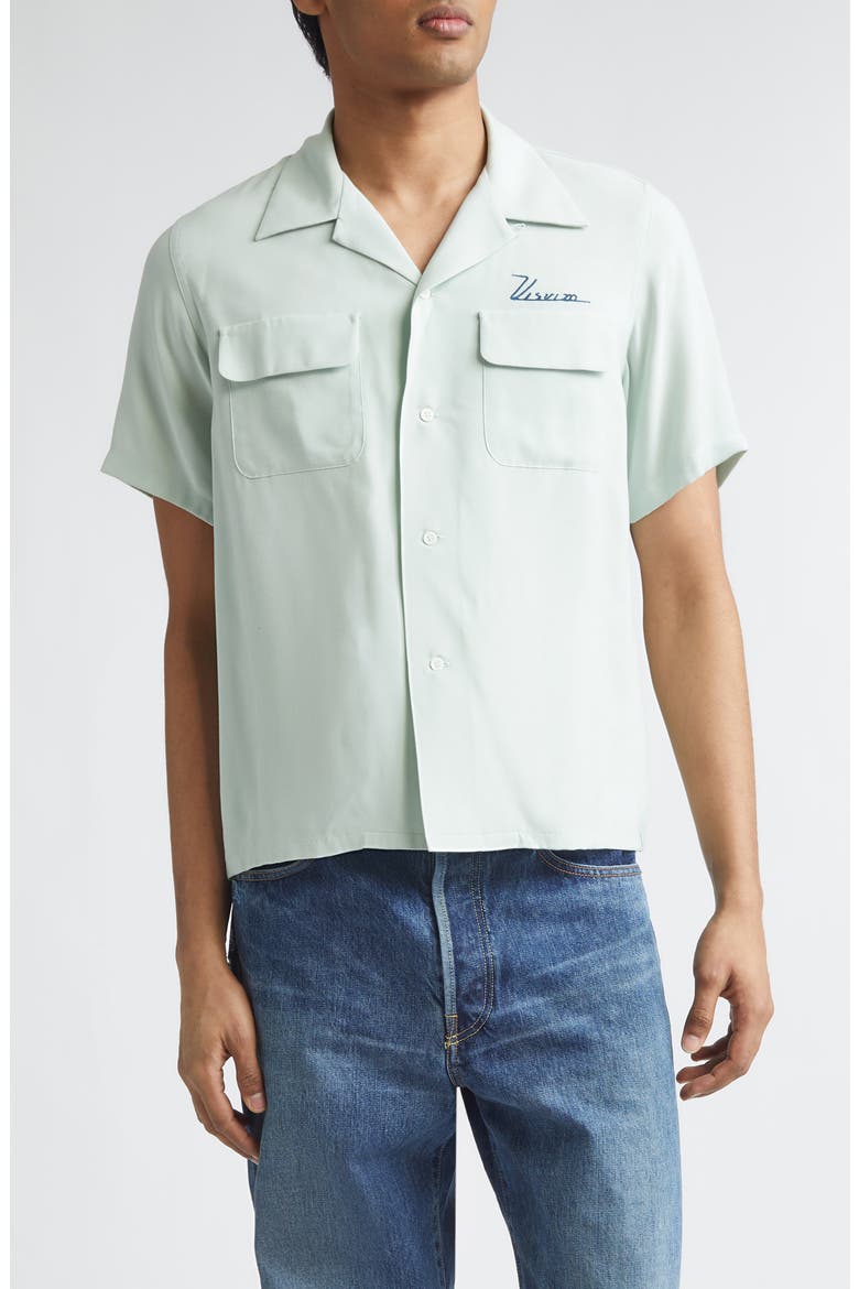 VISVIM Judd Embroidered Graphic Camp Shirt (Men) | Nordstrom