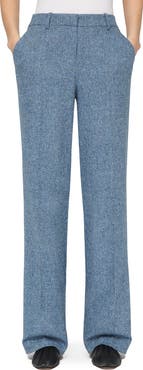 Lafayette 148 New York Gates Donegal Tweed Straight Leg Pants