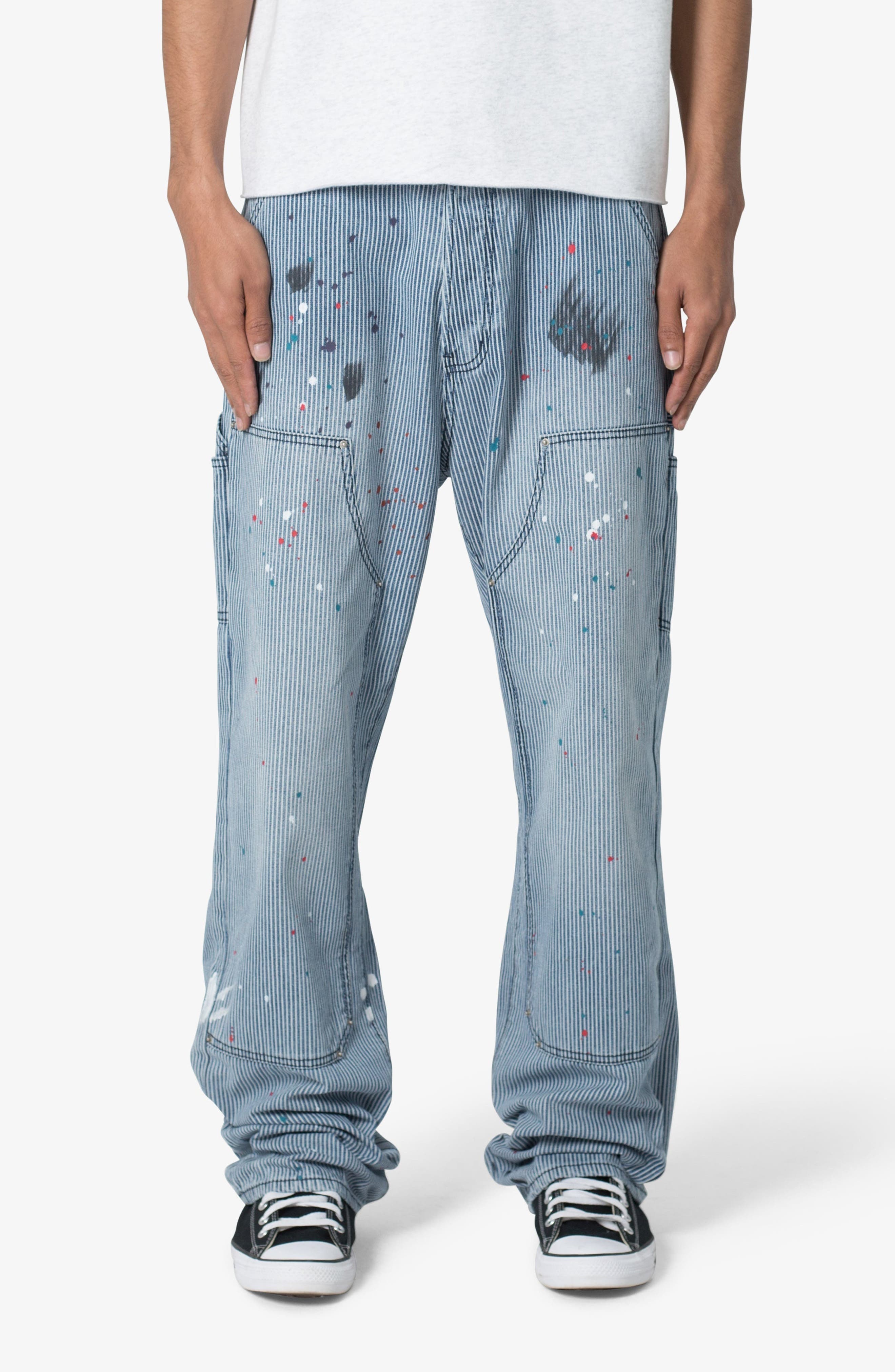 mnml Ultrabaggy Stripe Denim Carpenter Pants