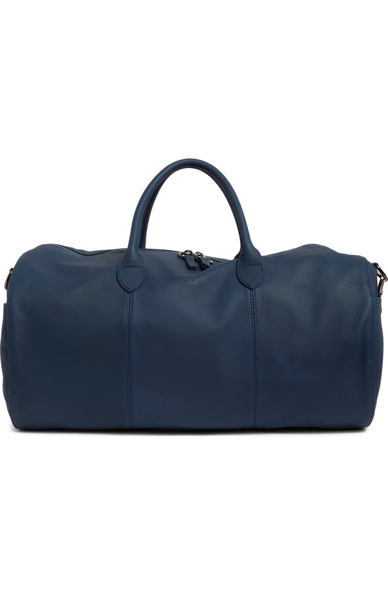 Longchamp Parisis Leather Duffle Bag, Main, color, Baltik