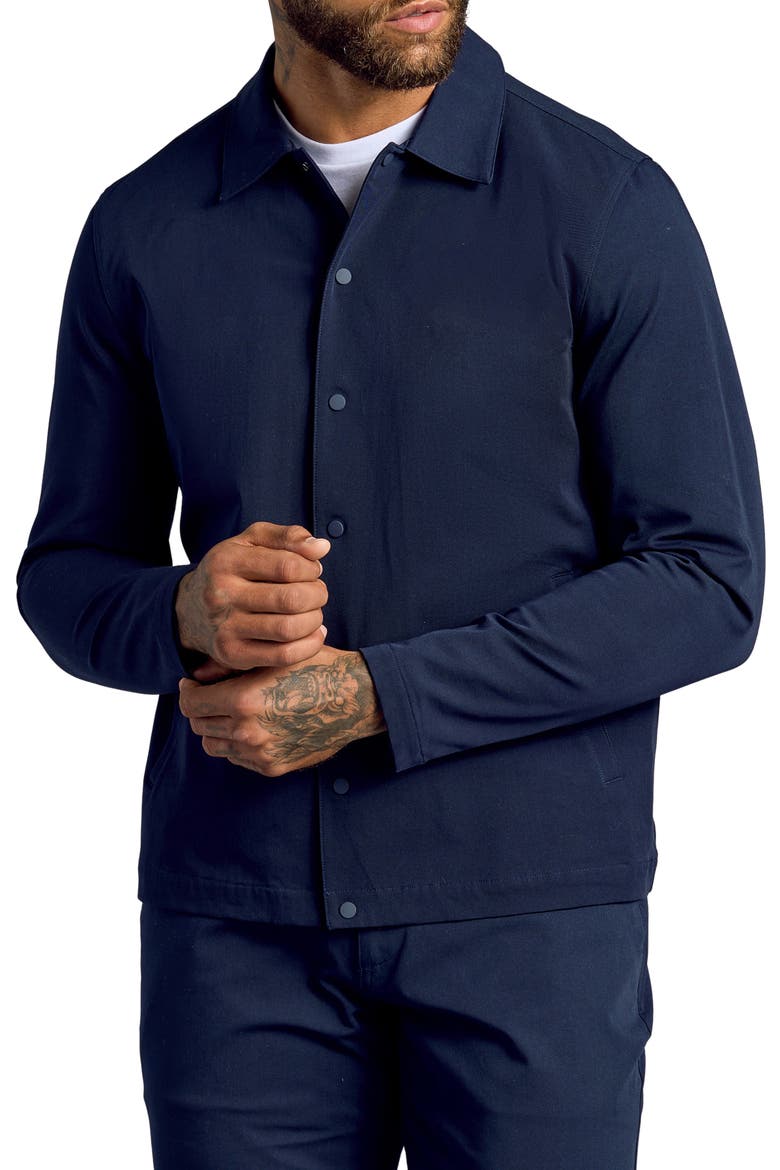 Water Repellent Coach's Jacket, Alternate, color, NAVY