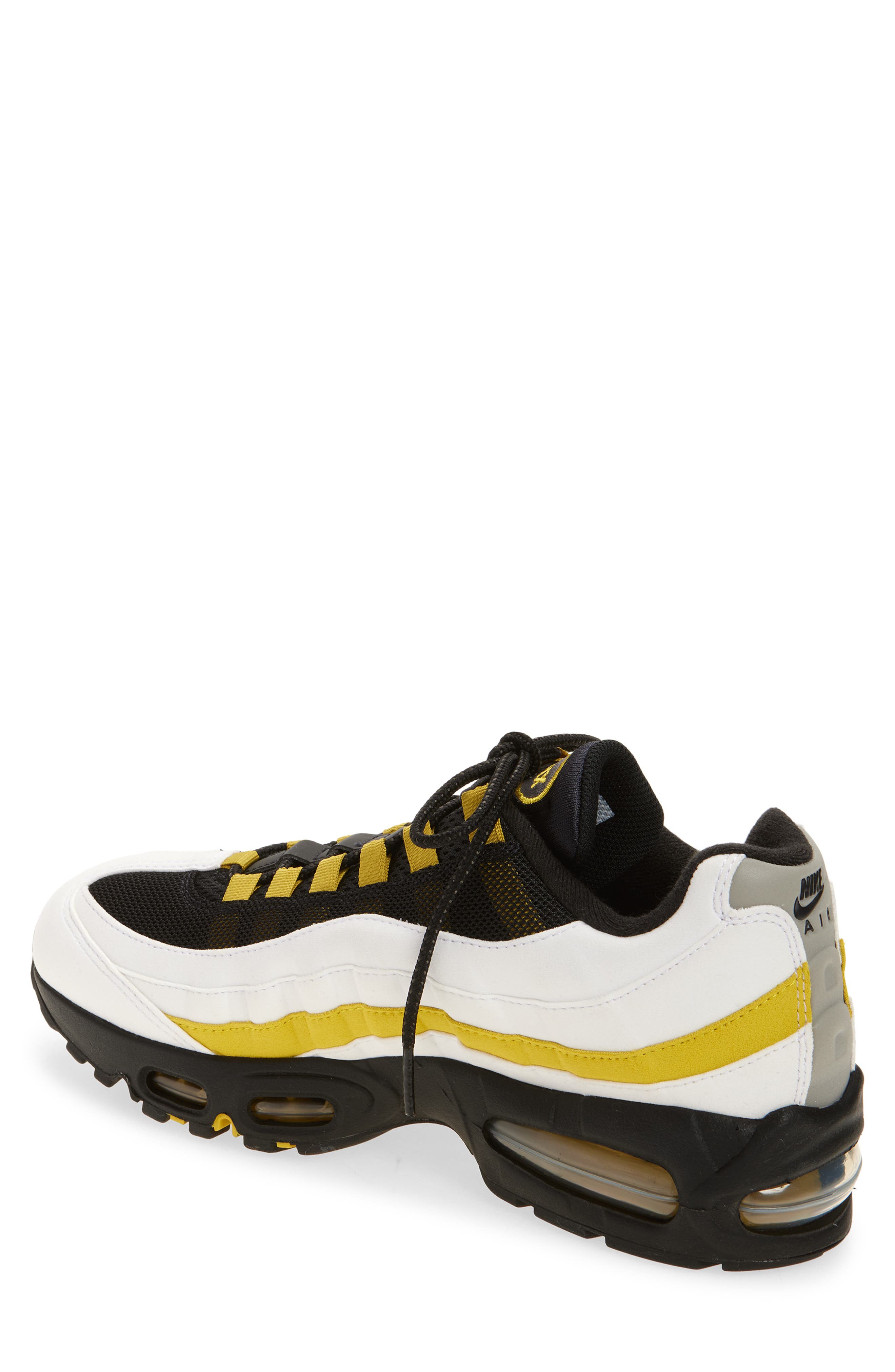 Nike Air Max 95 Sneaker, Alternate, color, White/ Black/ Saffron Quartz