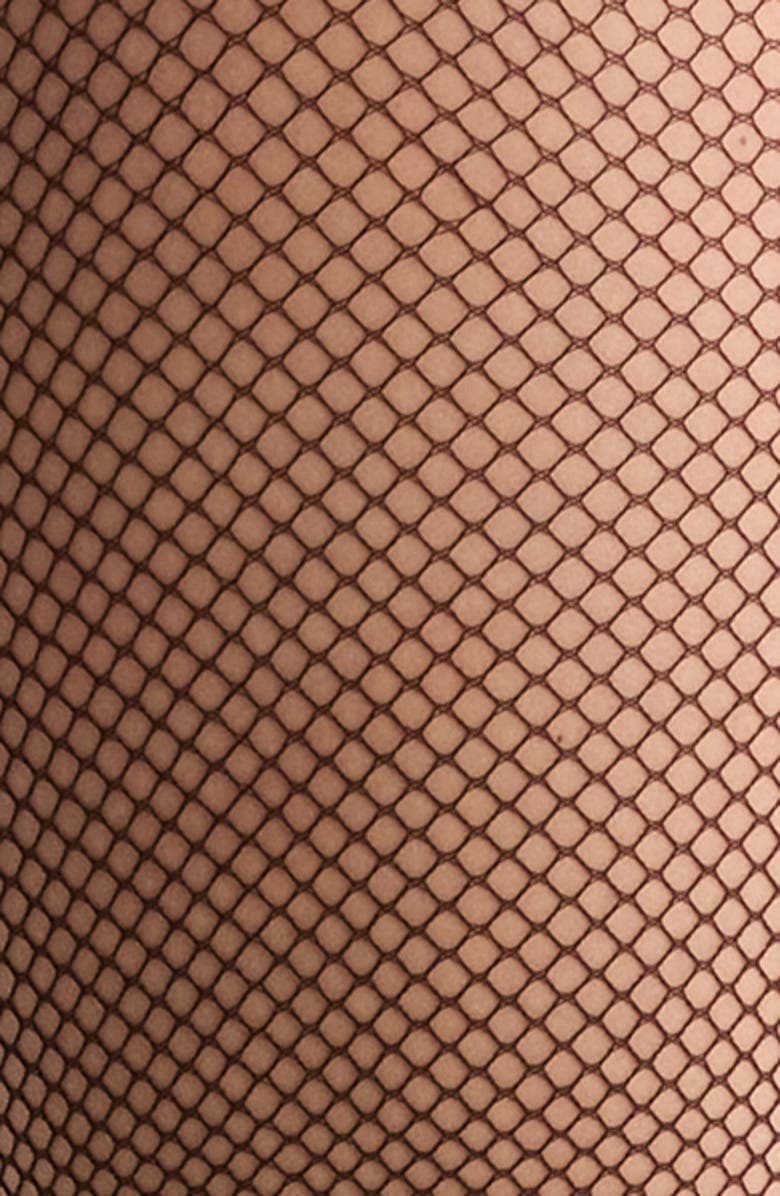 Nordstrom Control Top Fishnet Tights, Alternate, color, Black