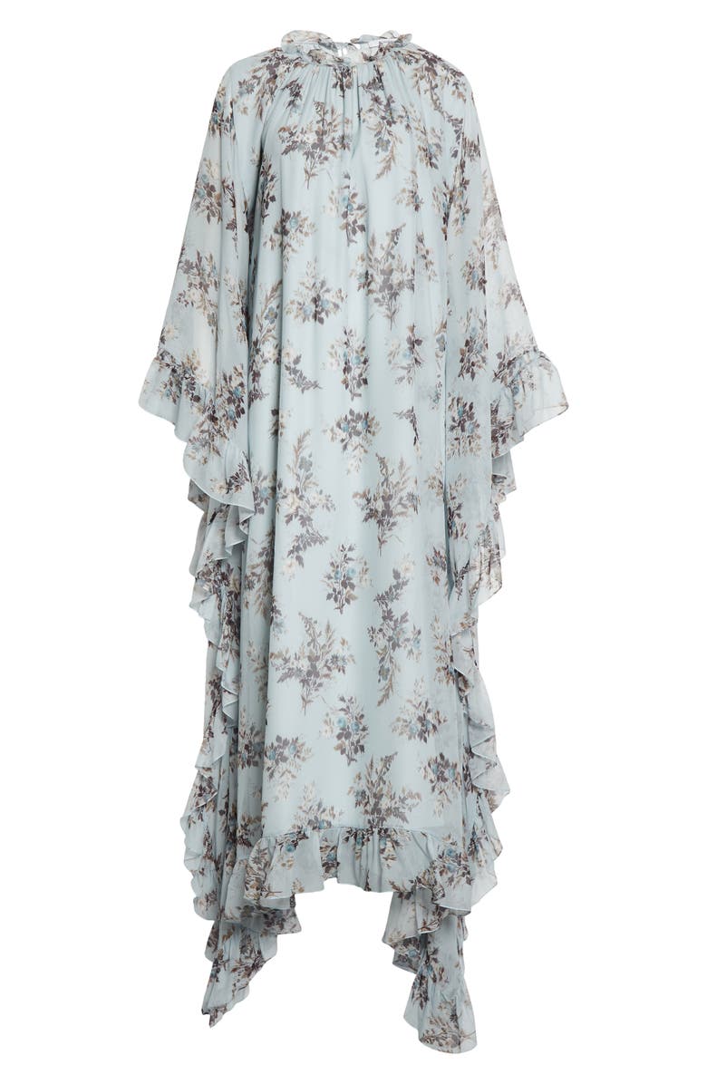 Erdem Darence Floral Long Sleeve Crêpe de Chine Maxi Dress, Alternate, color, 