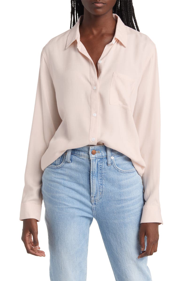 Rails Hunter Button-Up Shirt, Main, color, Rosewater