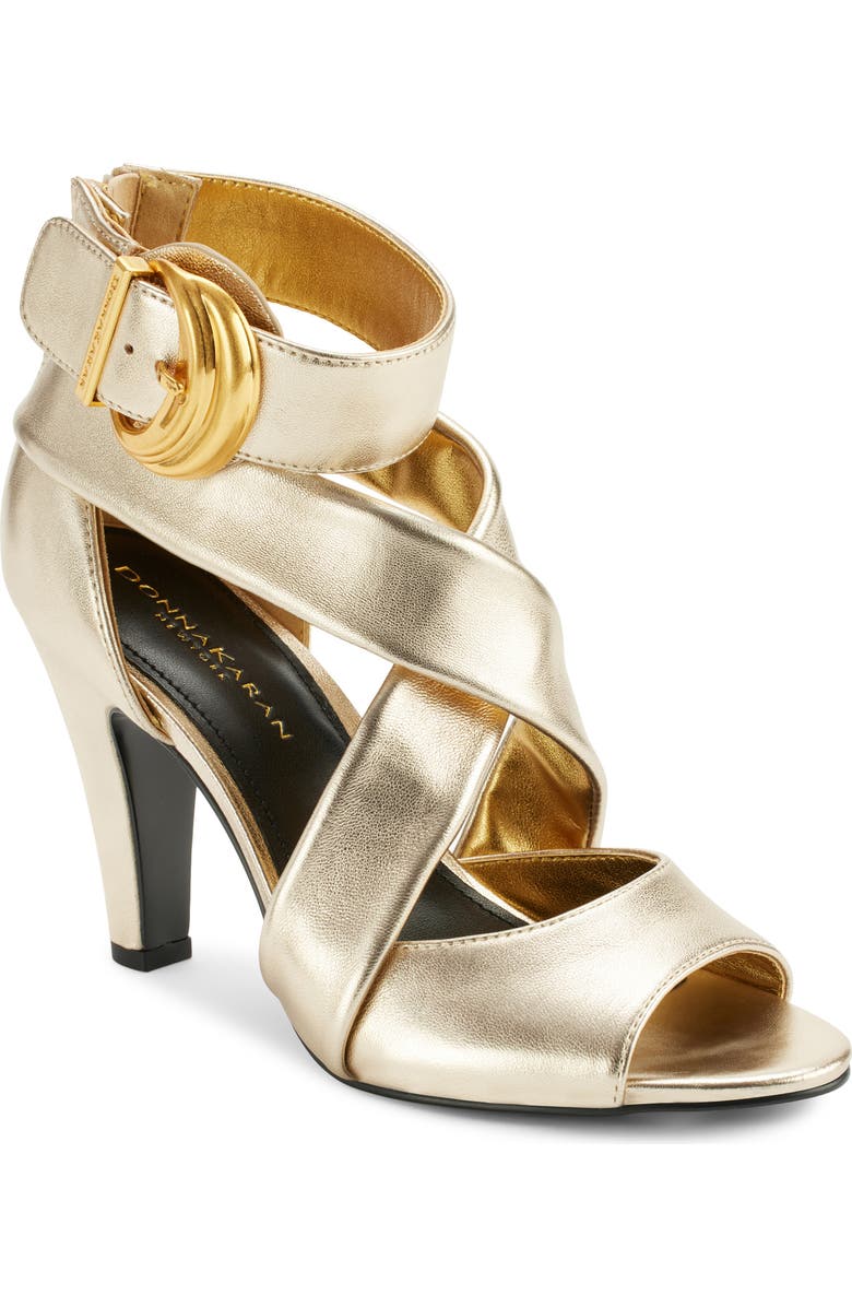 Donna Karan New York Clari Ankle Strap Peep Toe Sandal, Main, color,