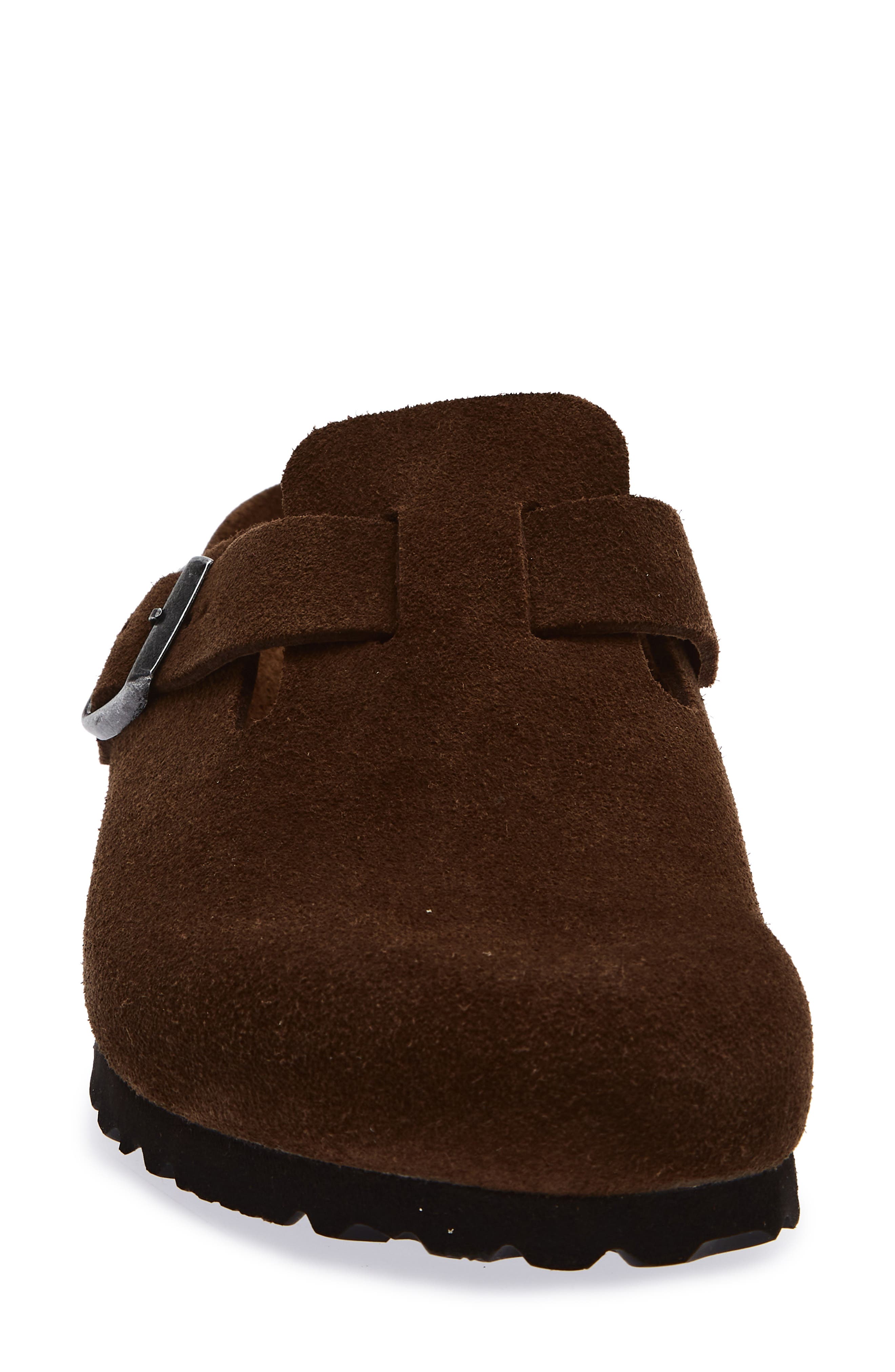 Birkenstock Boston Soft Footbed Clog, Alternate, color, Carafe Suede